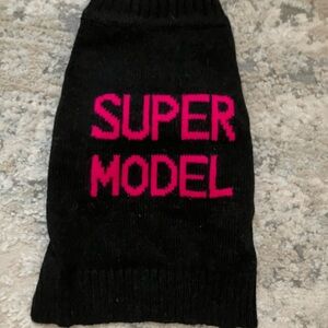 Brand New ‘SUPERMODEL’ Dog/Cat Sweater with Tags-Size Small